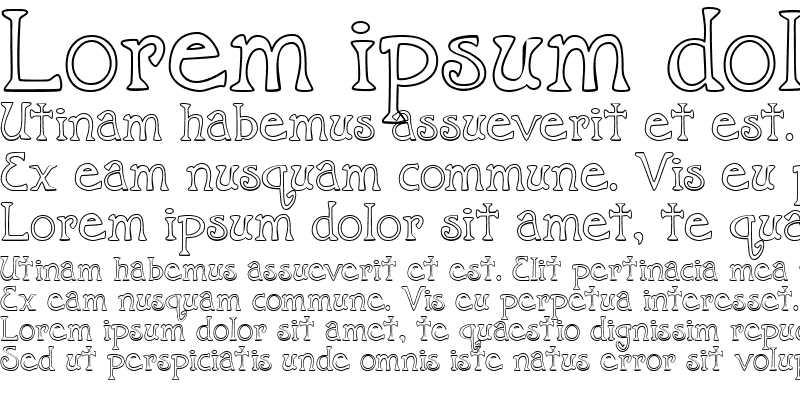 Sample of PC Crazy Serif