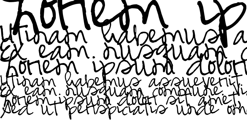 Sample of Pea Glo-Girl Script