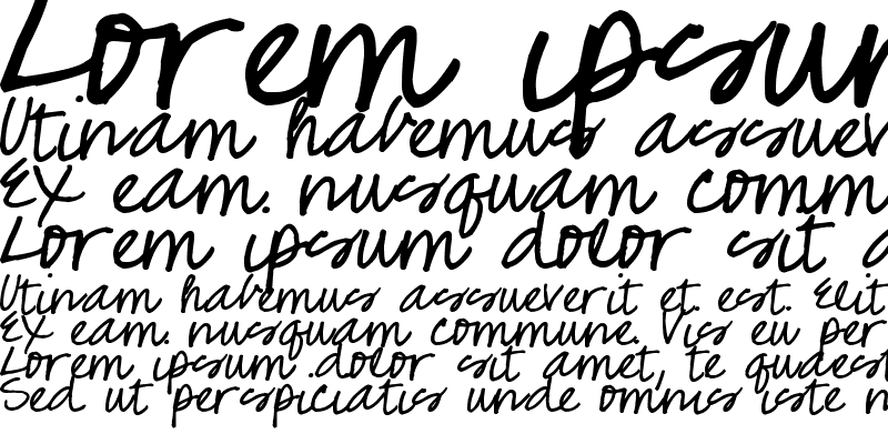 Sample of Pea Roni Script