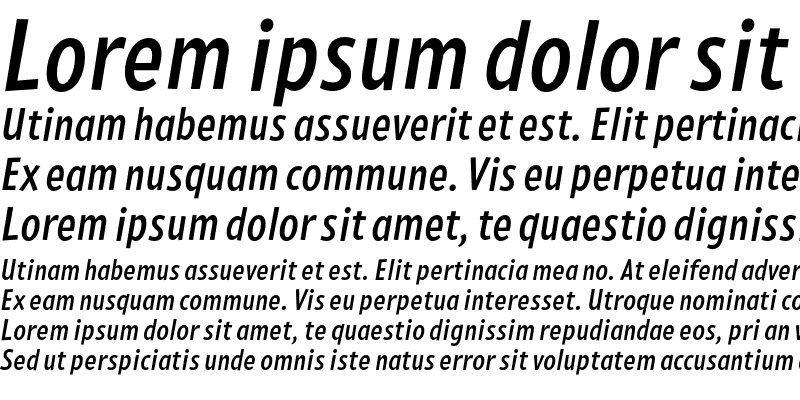 Sample of PedestriaMVB-Medium Italic
