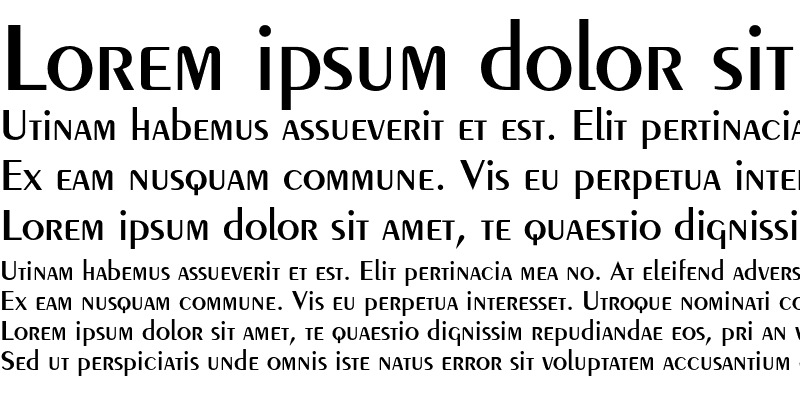 Sample of Peignot LT Std Demi