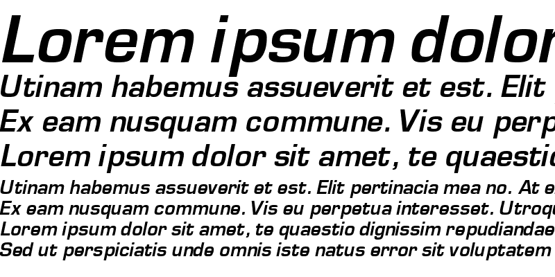 Sample of PelicaSSK Bold Italic