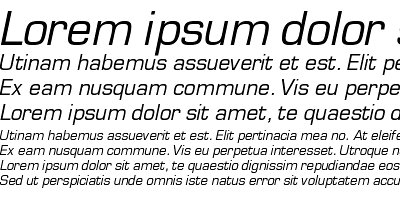 Sample of PelicaSSK Italic
