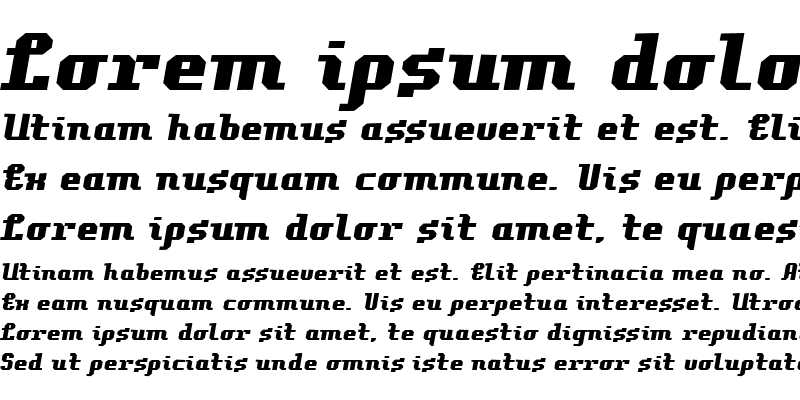 Sample of Pellegrini Italic