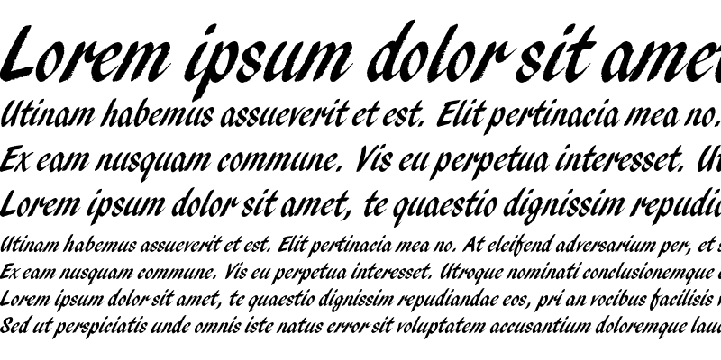 Sample of Pendry Script Plain Regular