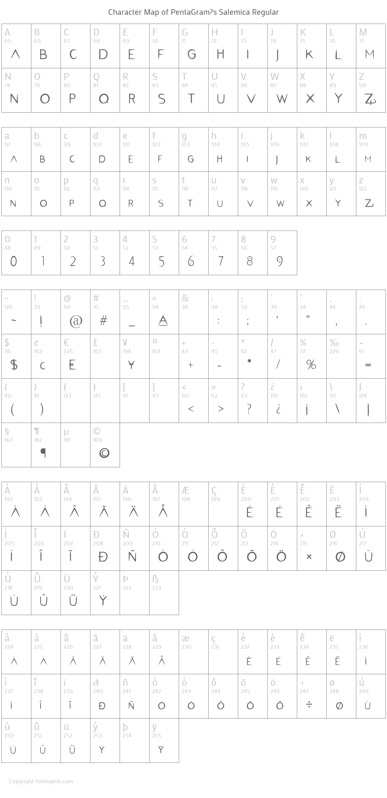 PentaGram?s Salemica Regular Download For Free, View Sample Text