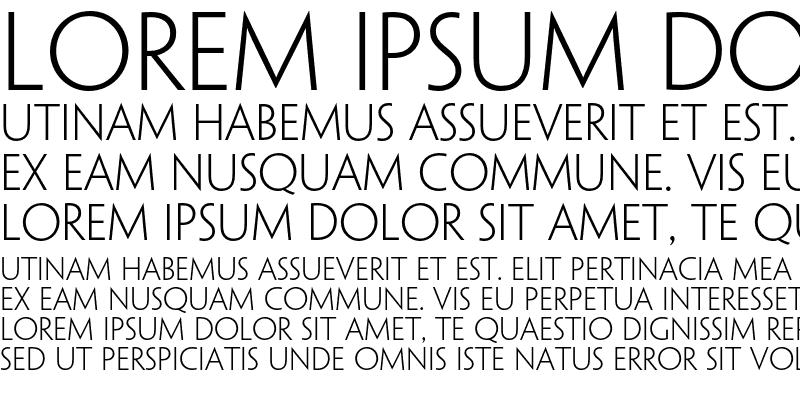 Sample of Penumbra Sans Std Light