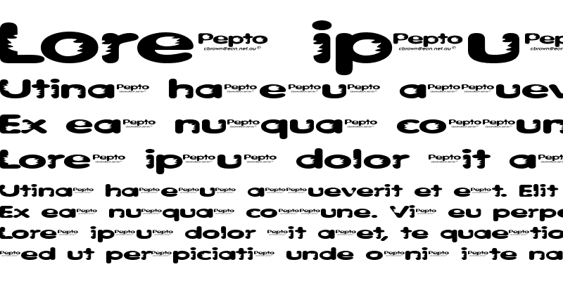 Sample of Pepto(eval) Regular