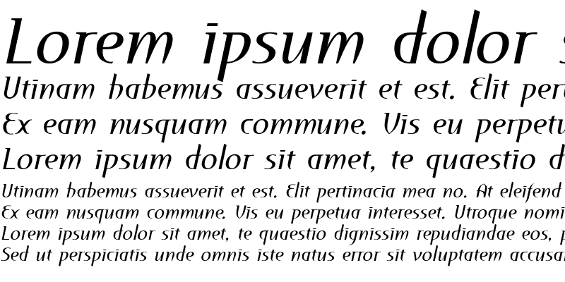 Sample of Perceval ItalicMedium