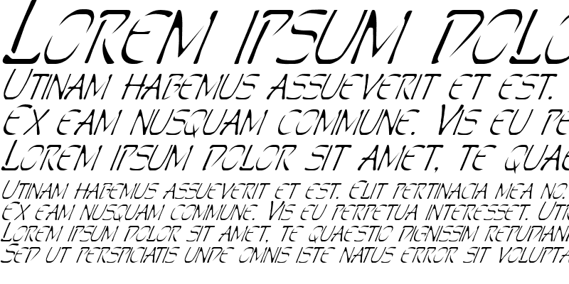 Sample of Perdition Italic Italic