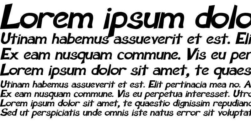 Sample of Perdoo Bold Italic