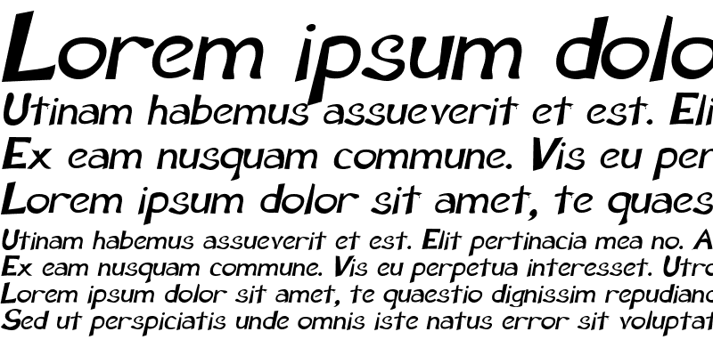 Sample of Perdoo Italic