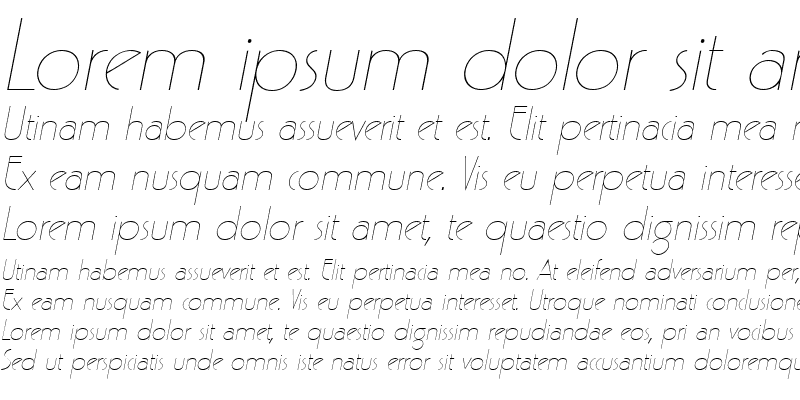 Sample of Pergamon Italic