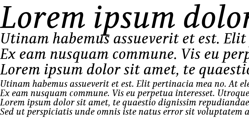 Sample of PermianSerifTypeface