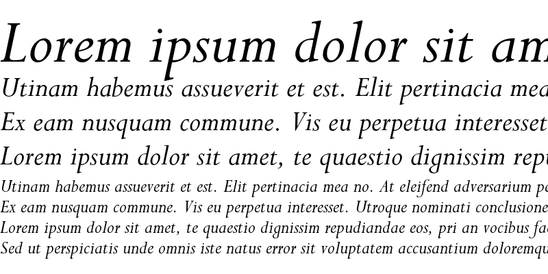 Sample of Perpetua Std Italic