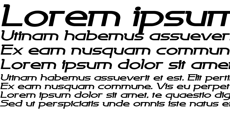 Sample of Persia Extended Bold Italic