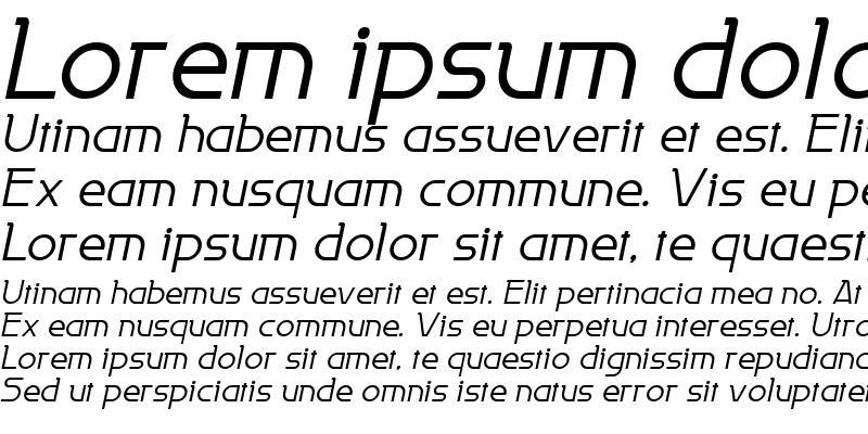 Sample of Persia Italic