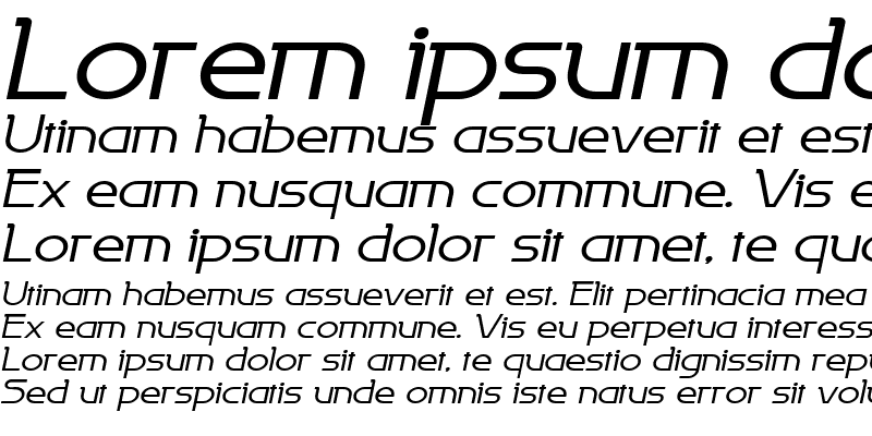 Sample of PersiaWide Italic