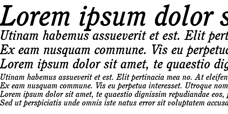 Sample of Perspective Medium SSi Medium Italic