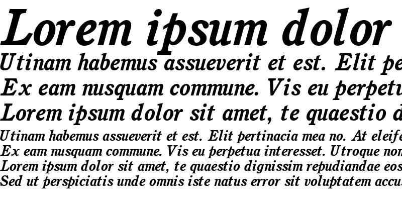 Sample of Perspective SSi Bold Italic