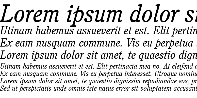 Sample of Perspective SSi Italic
