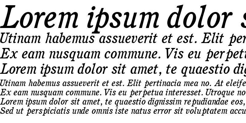 Sample of PerspectiveMediumSSK Italic