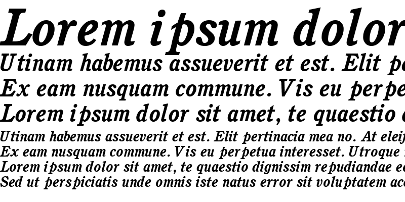 Sample of PerspectiveSSK Bold Italic