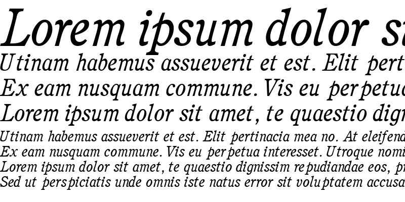 Sample of PerspectiveSSK Italic