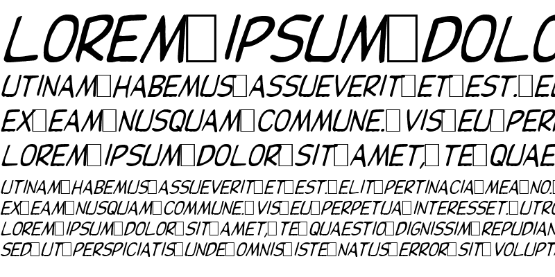 Sample of Pester 6 Italic