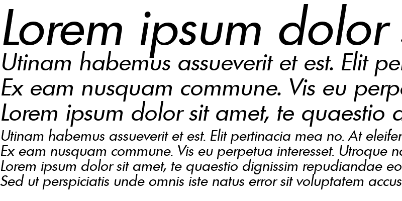 Sample of PeterBecker Italic