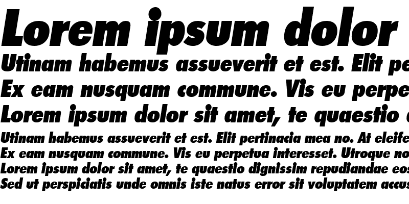 Sample of PeterBeckerCond-Heavy Italic