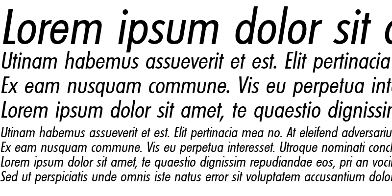 Sample of PeterBeckerCond Italic