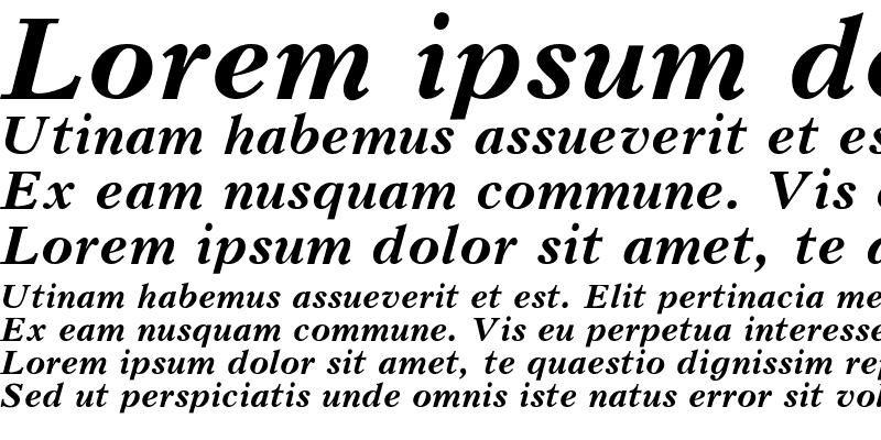 Sample of Peterburg Bold Italic