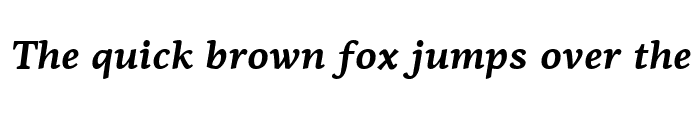 Preview of PF Agora Serif Pro Bold Italic
