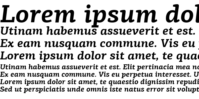 Sample of PF Agora Slab Pro Bold Italic