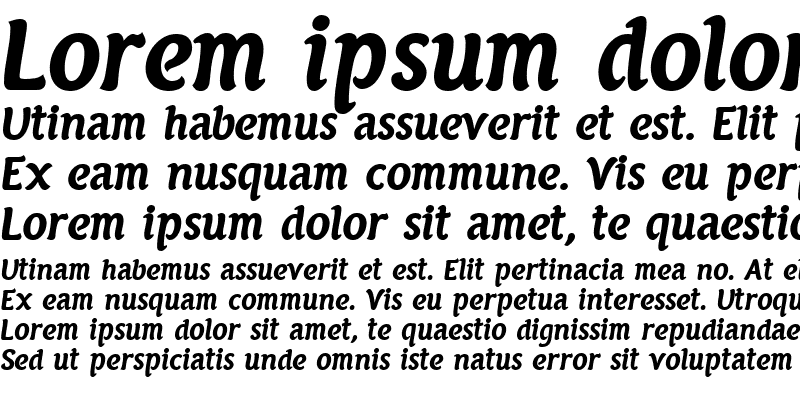Sample of PF Armonia Bold Italic