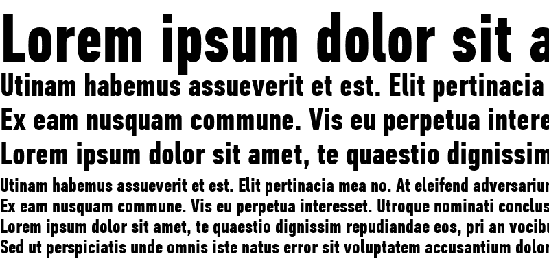 Sample of PF Din Text Comp Pro Bold