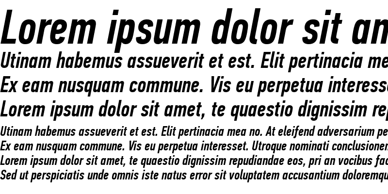 Sample of PF Din Text Comp Pro Medium Italic