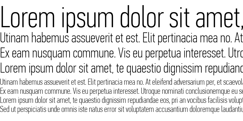 Sample of PF Din Text Comp Pro Thin