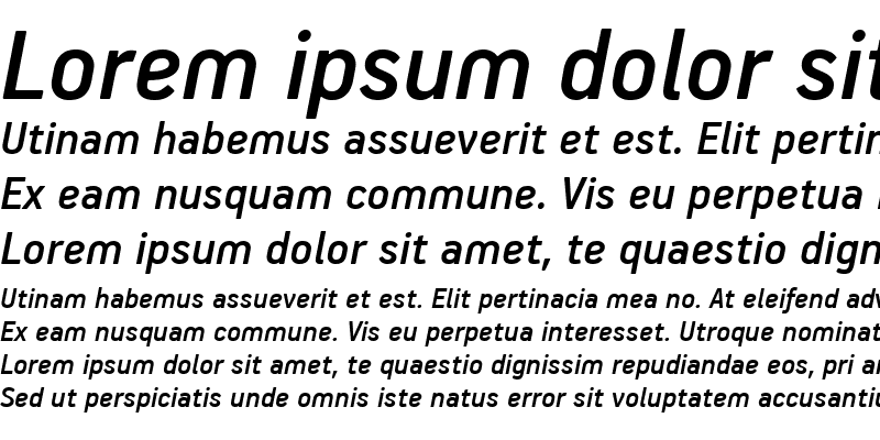Sample of PF Handbook Pro Medium Italic
