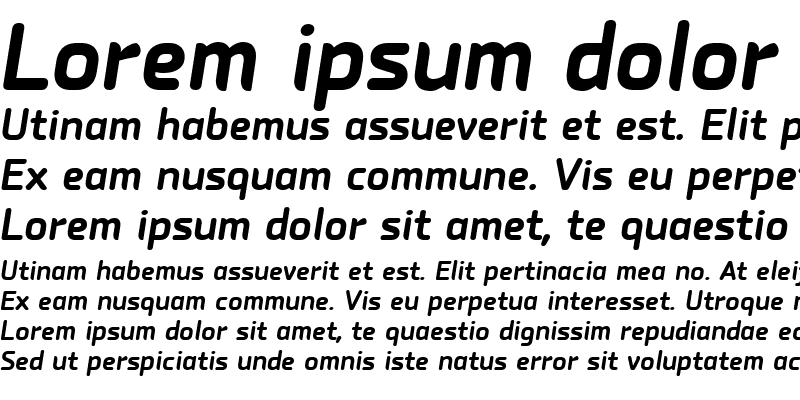 Sample of PF Isotext Pro Bold Italic