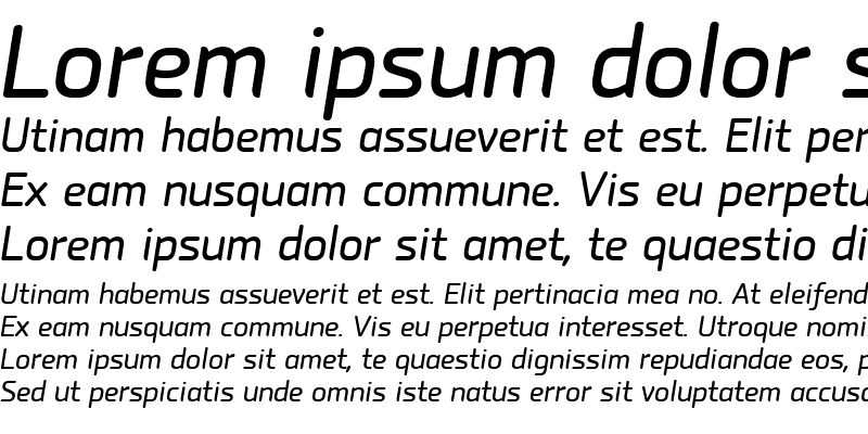 Sample of PF Isotext Pro Italic