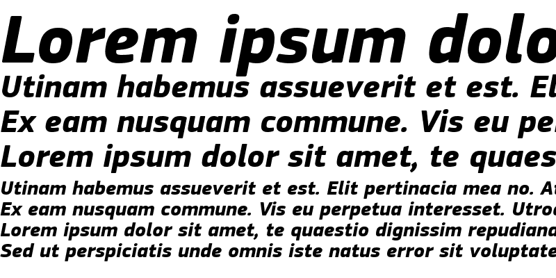 Sample of PF Square Sans Pro Bold Italic