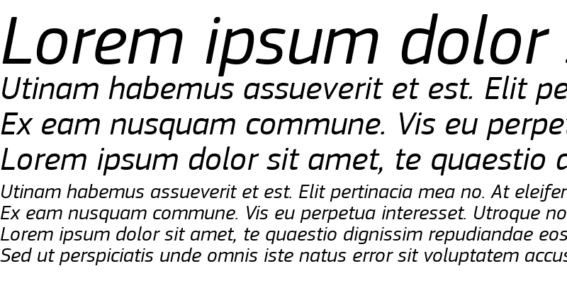 Sample of PF Square Sans Pro Italic
