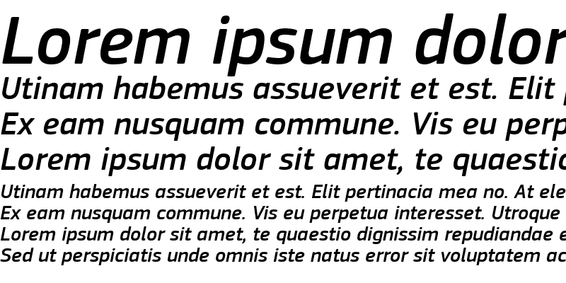 Sample of PF Square Sans Pro Medium Italic