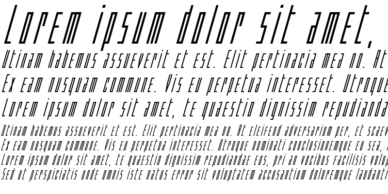 Sample of Phantacon Bold Super-Italic Bold Italic