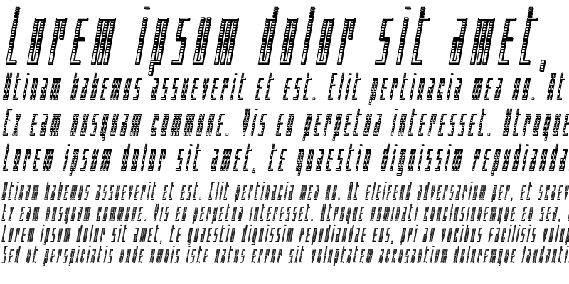 Sample of Phantacon Chrome Italic Italic