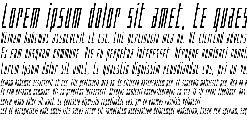Sample of Phantacon Compact Bold Italic