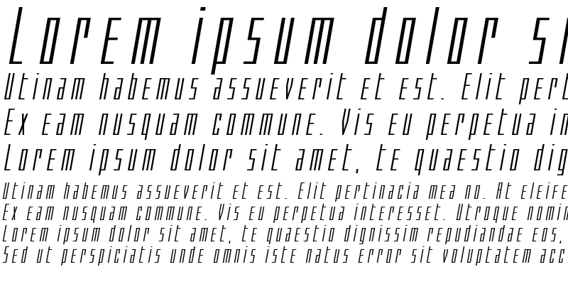 Sample of Phantacon Extra-Expanded Italic Expanded Italic