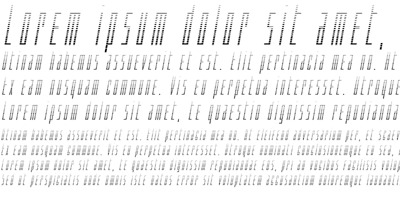 Sample of Phantacon Gradient Italic
